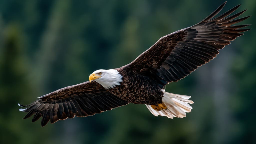 Bald eagle in flight — Predator Markets